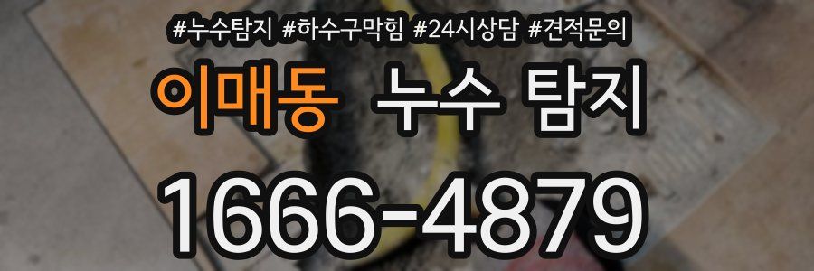 이매동 누수 탐지