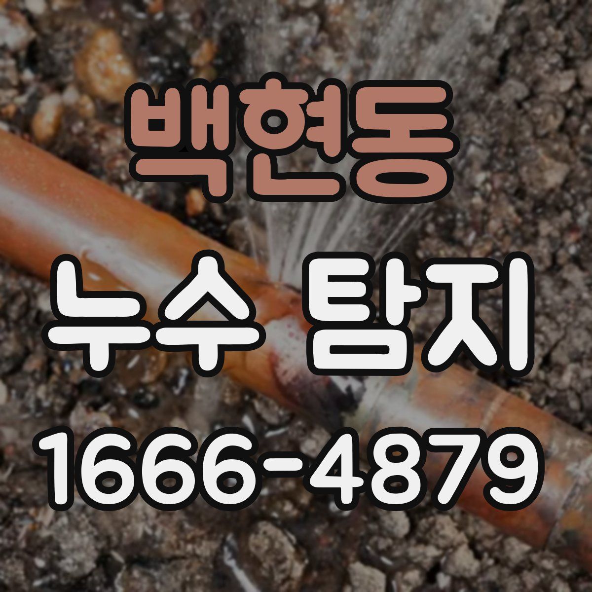 백현동 누수 탐지