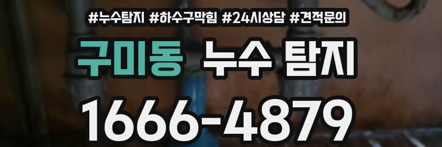 구미동 누수 탐지