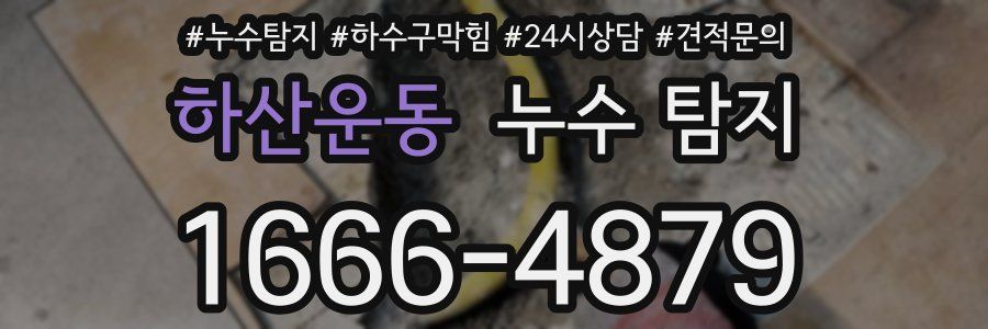 하산운동 누수 탐지