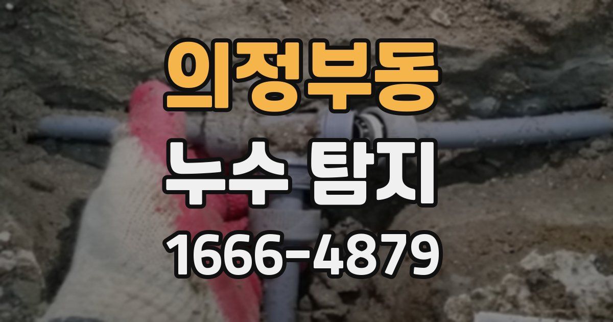 의정부동 누수 탐지