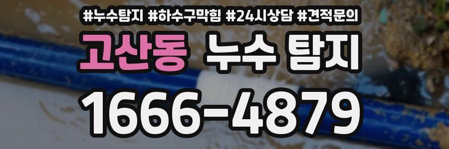 고산동 누수 탐지