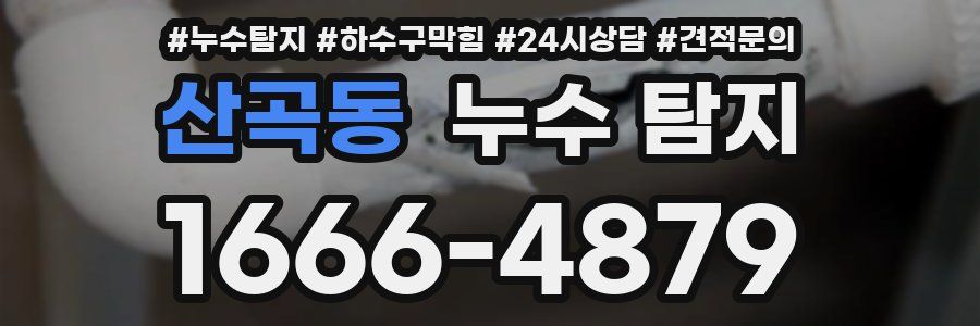산곡동 누수 탐지