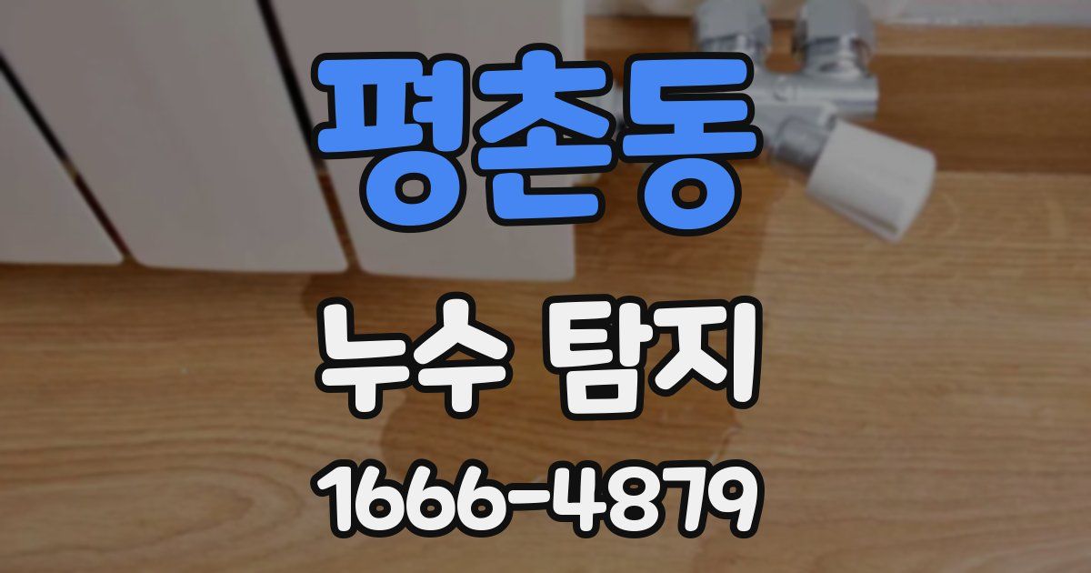 평촌동 누수 탐지