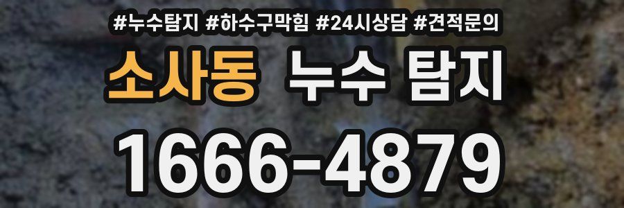 소사동 누수 탐지