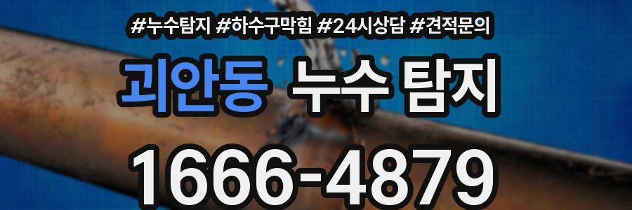 괴안동 누수 탐지
