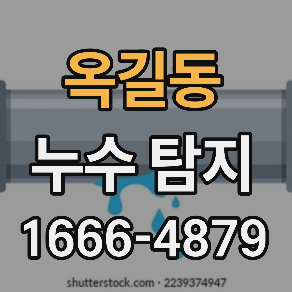 옥길동 누수 탐지