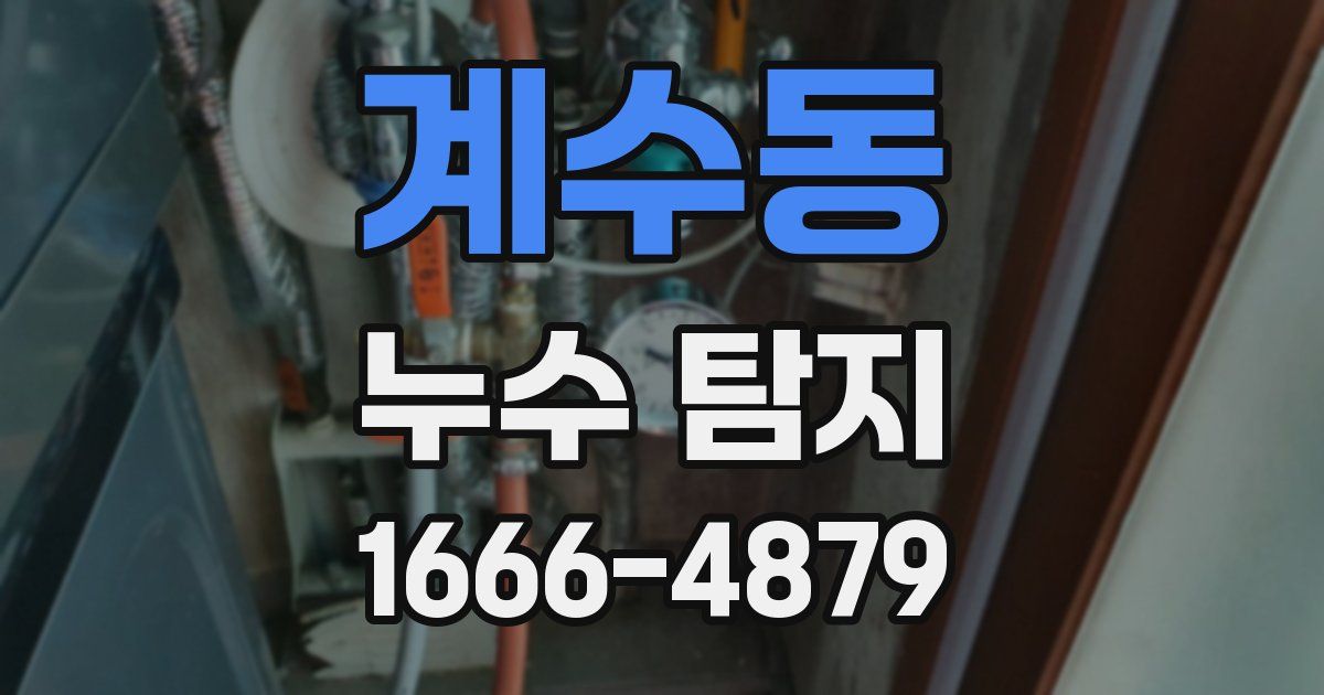 계수동 누수 탐지