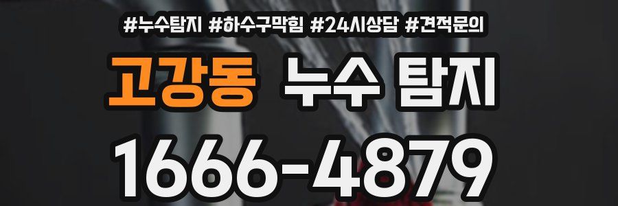 고강동 누수 탐지
