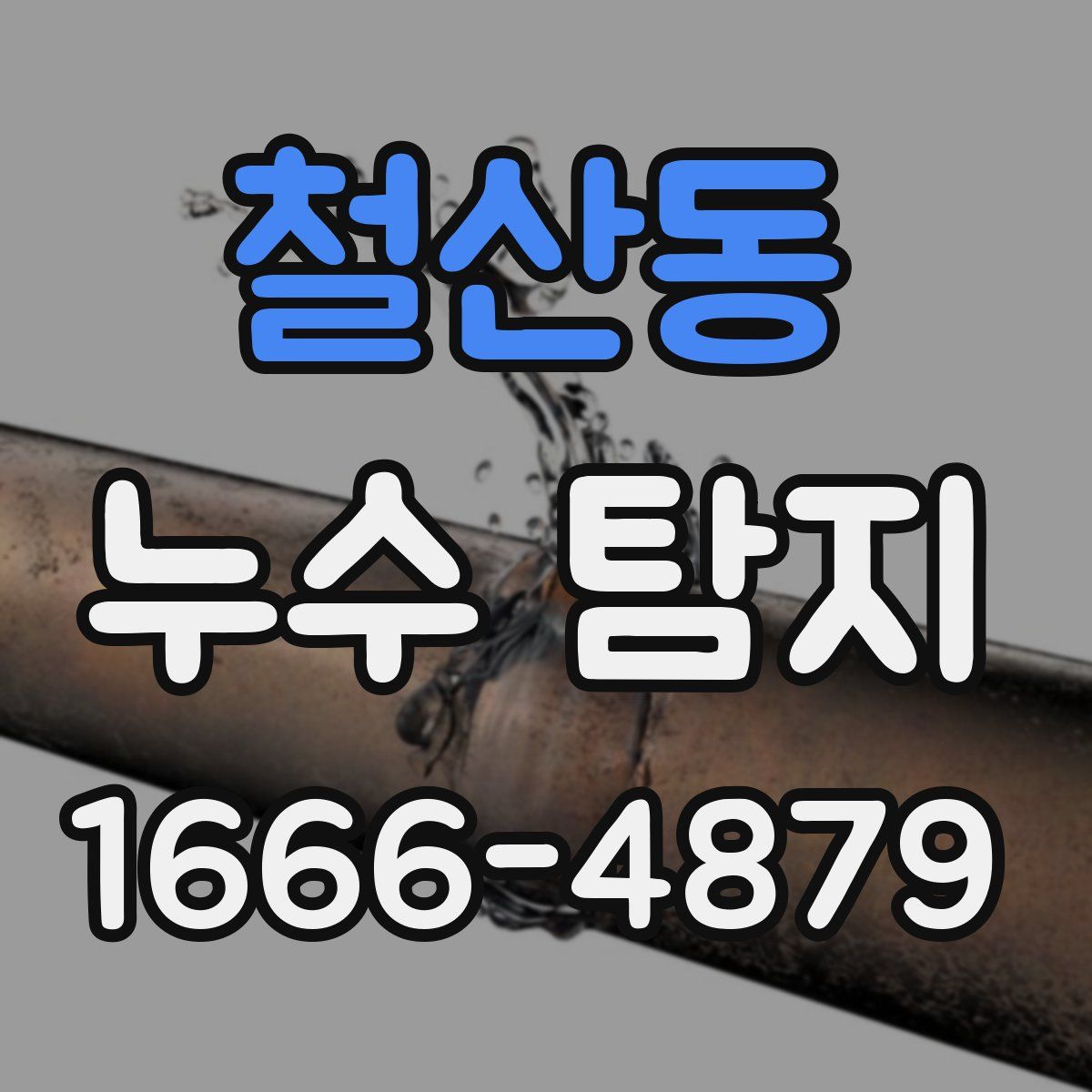 철산동 누수 탐지