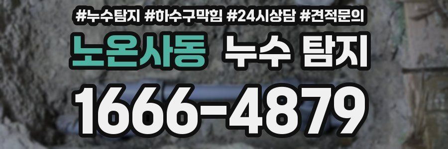 노온사동 누수 탐지