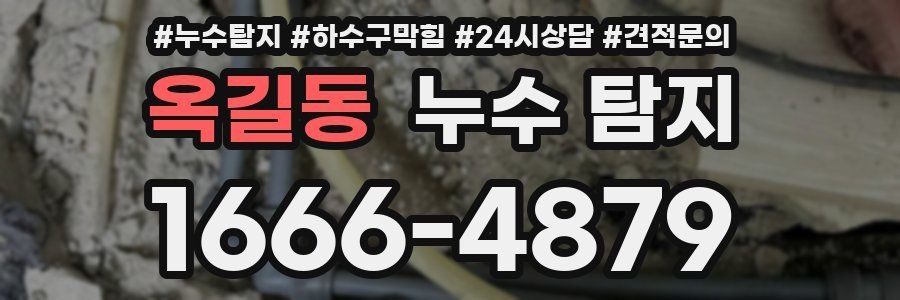 옥길동 누수 탐지