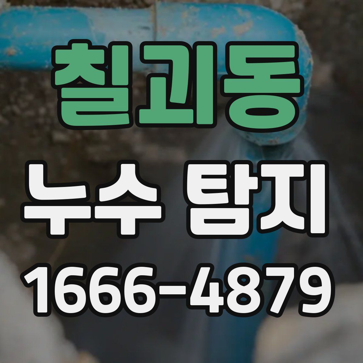 칠괴동 누수 탐지
