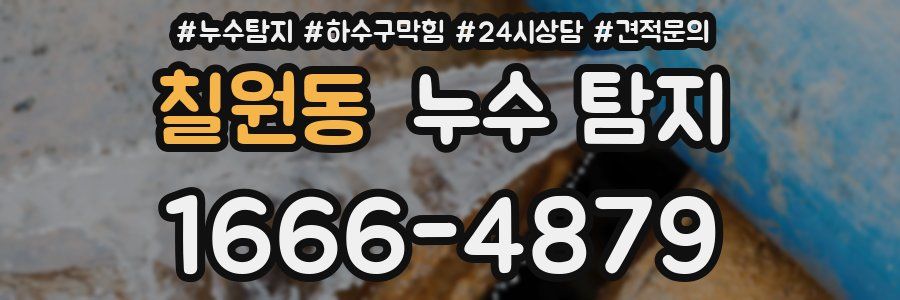 칠원동 누수 탐지