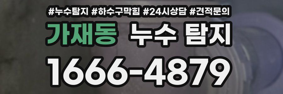 가재동 누수 탐지