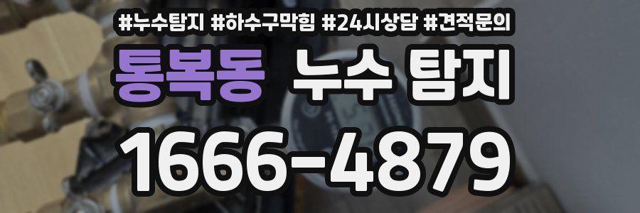 통복동 누수 탐지
