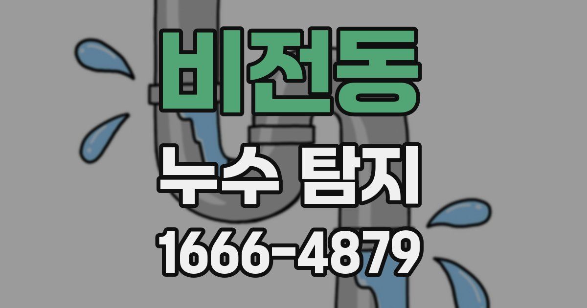 비전동 누수 탐지