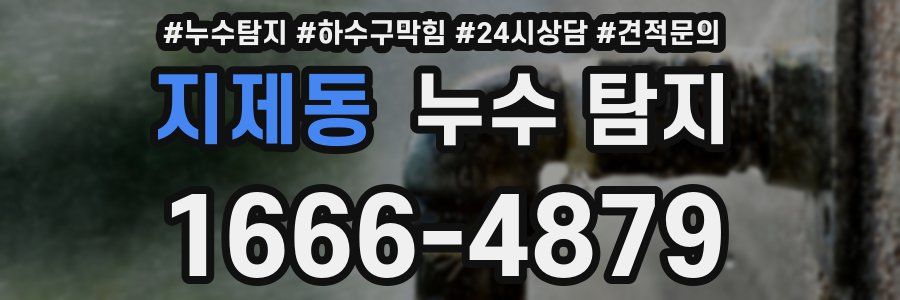 지제동 누수 탐지