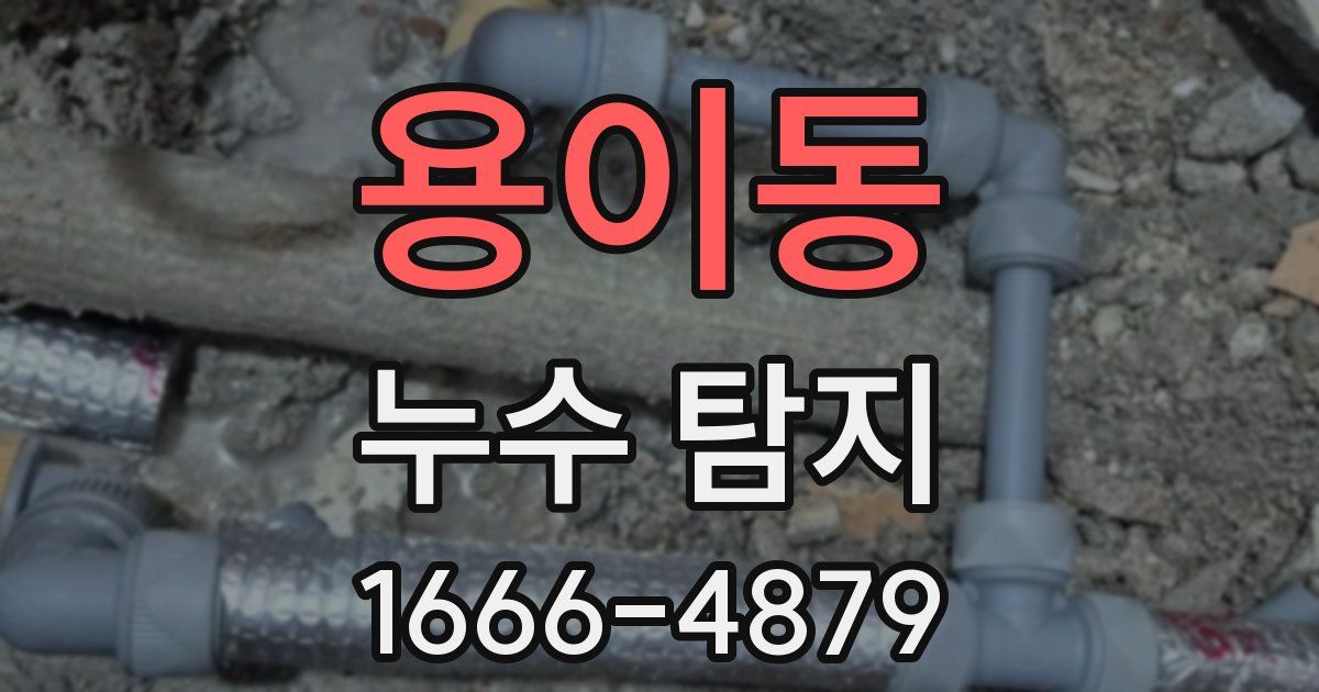 용이동 누수 탐지