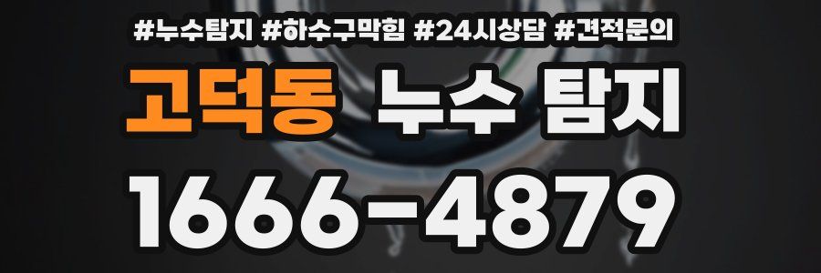 고덕동 누수 탐지