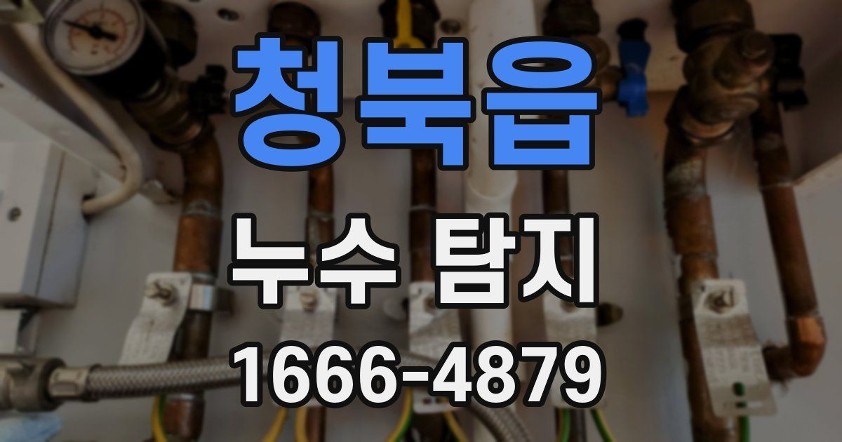 청북읍 누수 탐지