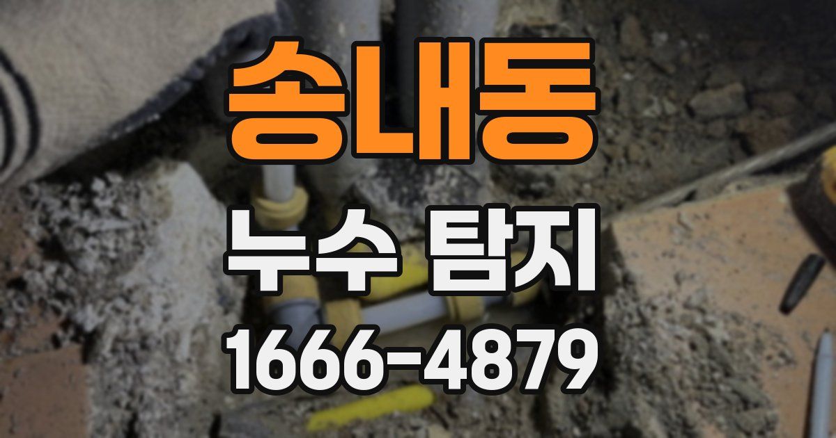 송내동 누수 탐지