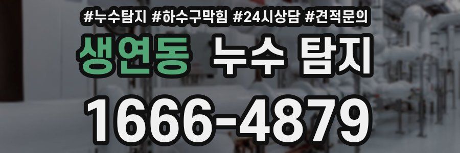 생연동 누수 탐지