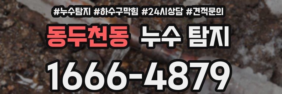 동두천동 누수 탐지