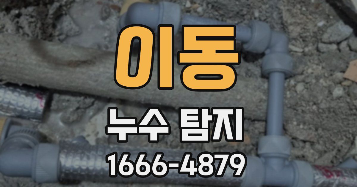 이동 누수 탐지