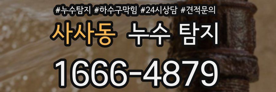 사사동 누수 탐지