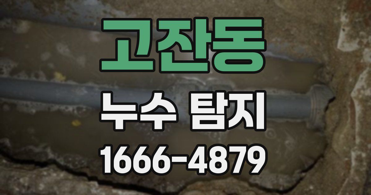 고잔동 누수 탐지