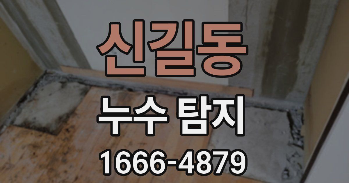 신길동 누수 탐지