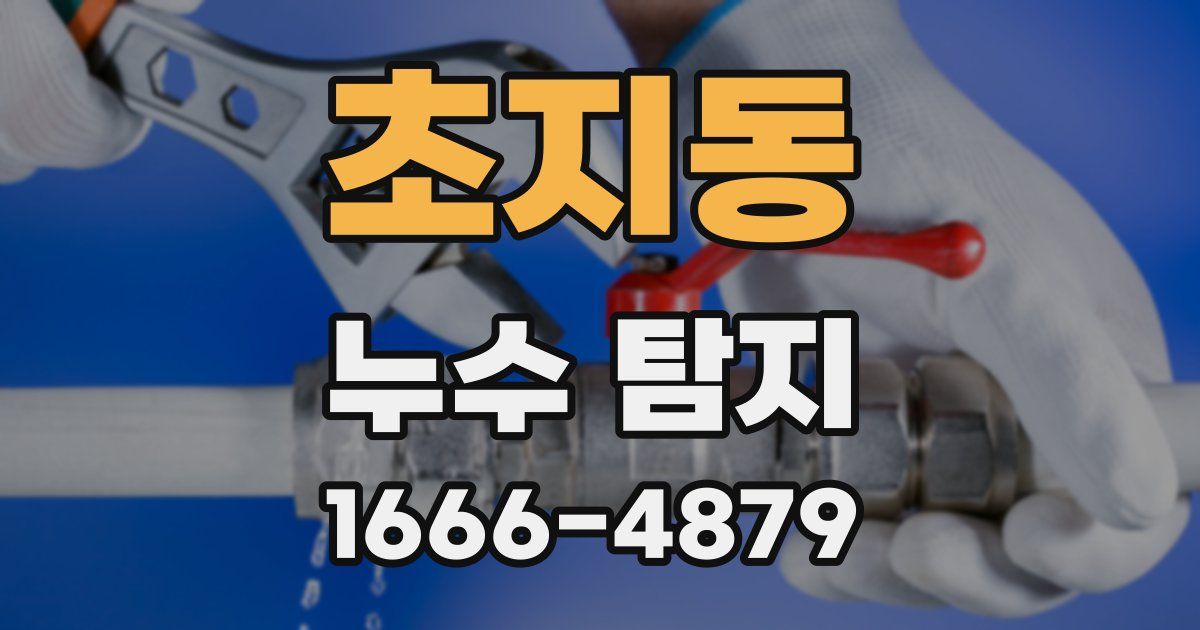 초지동 누수 탐지