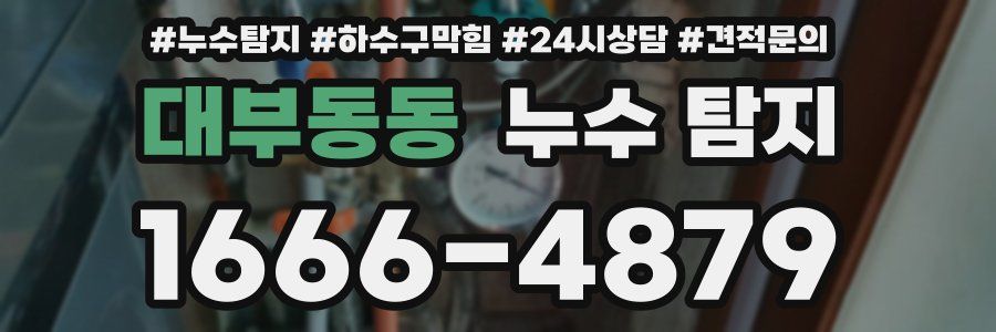 대부동동 누수 탐지