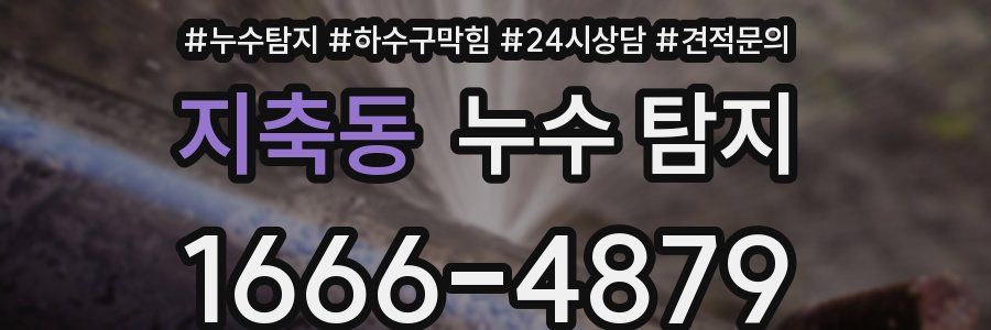 지축동 누수 탐지