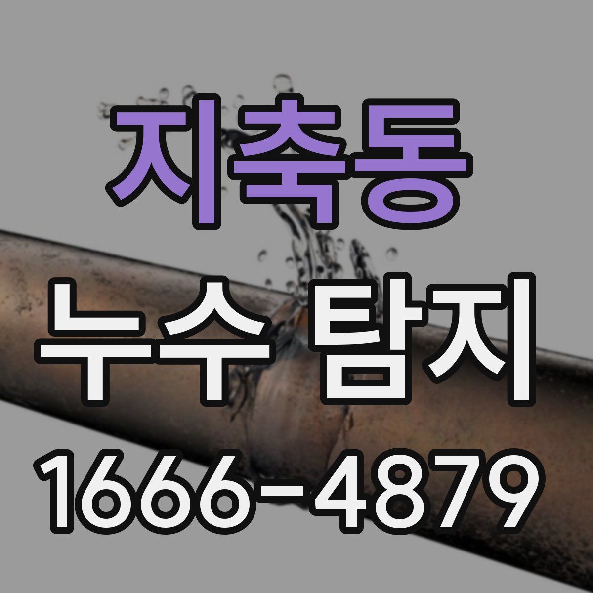 지축동 누수 탐지