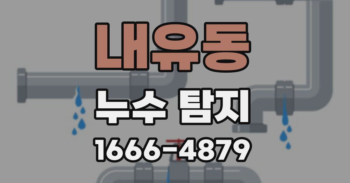 내유동 누수 탐지