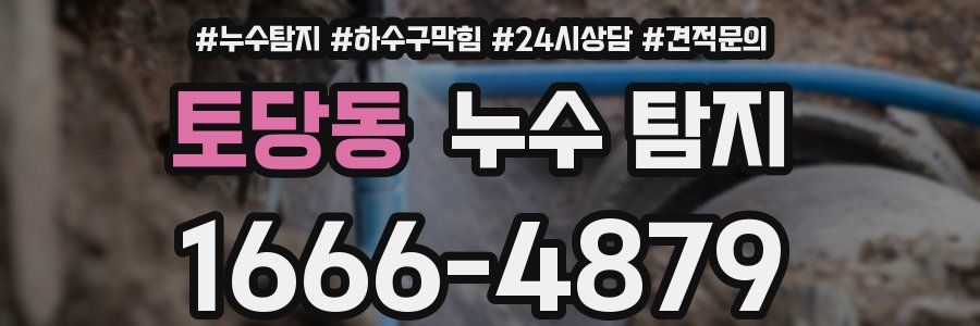 토당동 누수 탐지