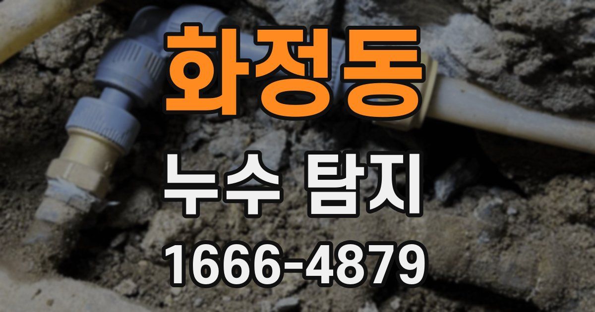 화정동 누수 탐지