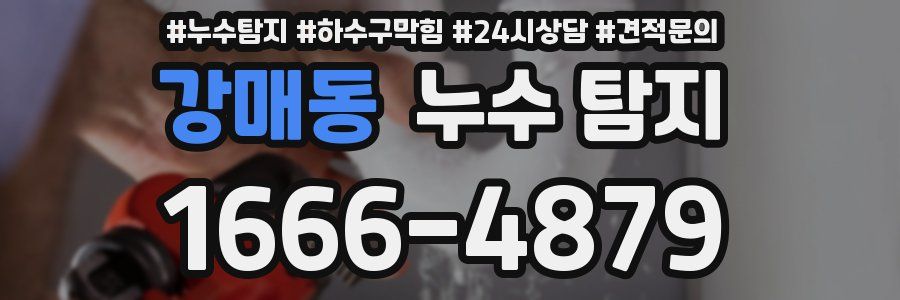 강매동 누수 탐지