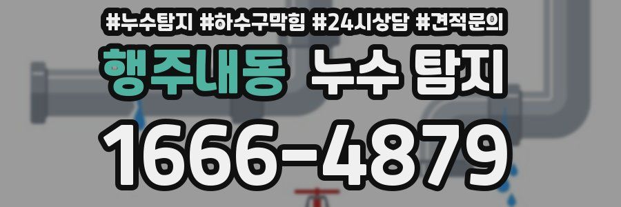 행주내동 누수 탐지