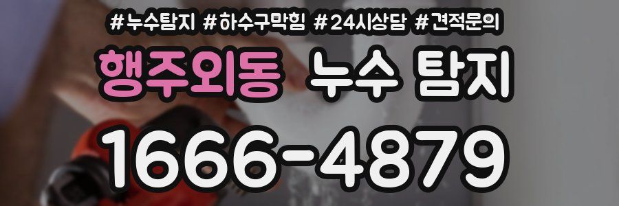 행주외동 누수 탐지