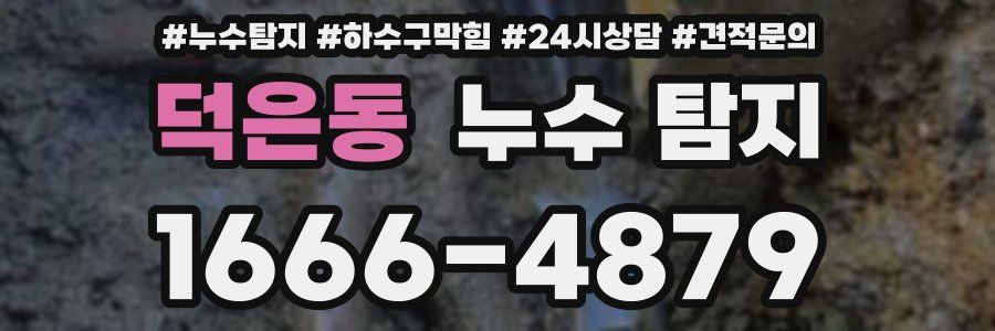덕은동 누수 탐지