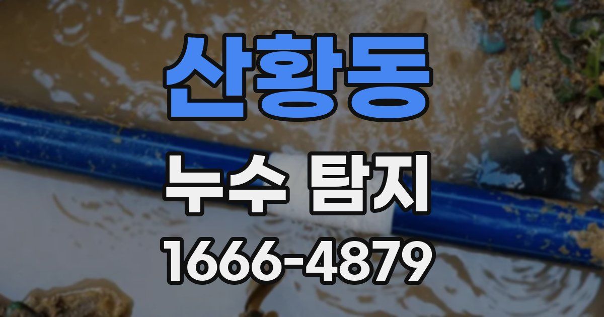 산황동 누수 탐지