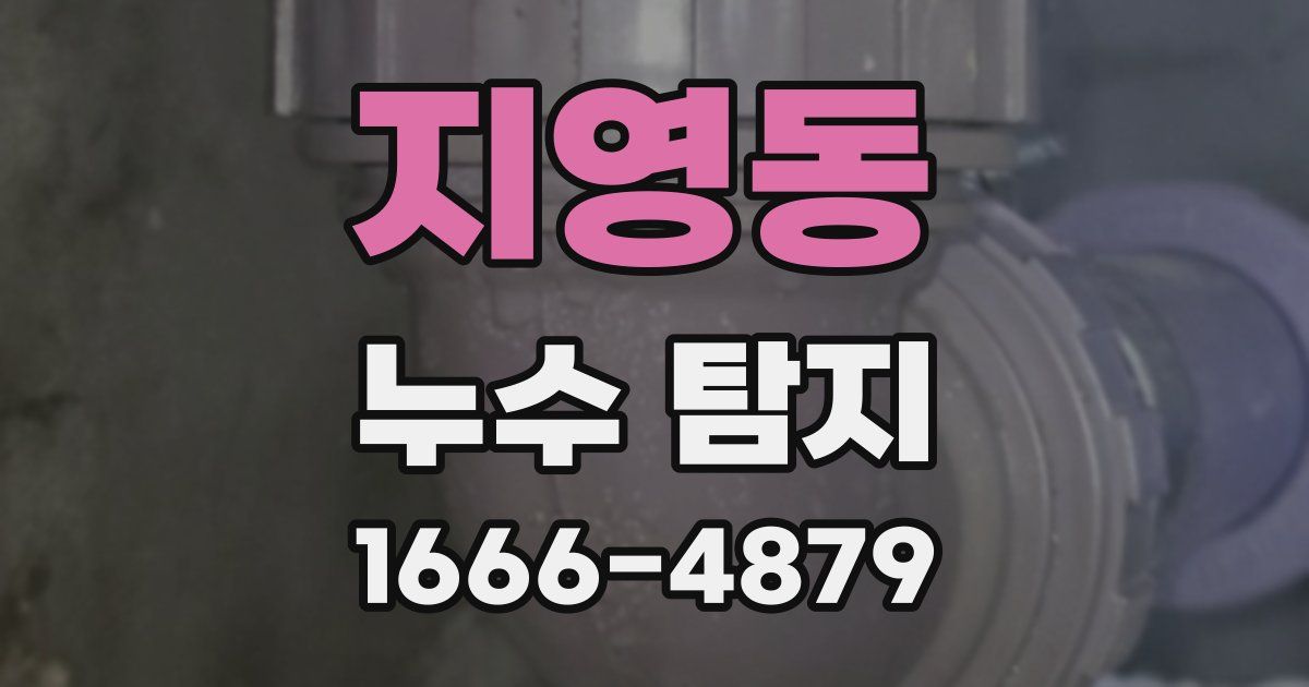 지영동 누수 탐지
