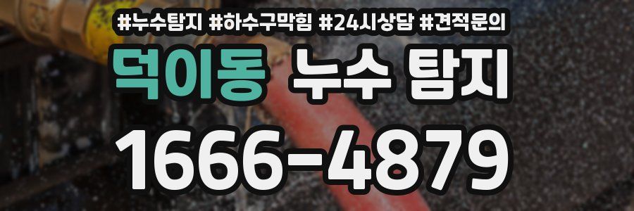 덕이동 누수 탐지
