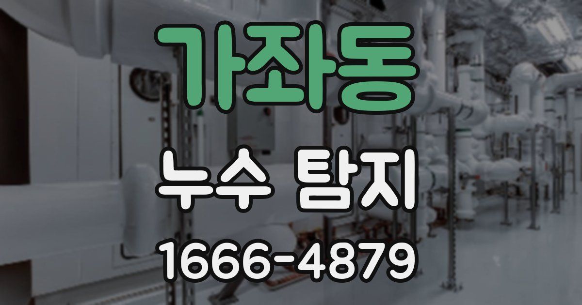 가좌동 누수 탐지