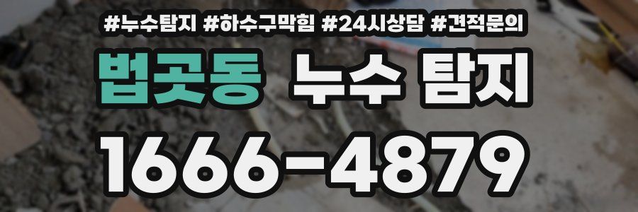 법곳동 누수 탐지