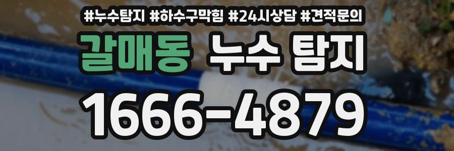 갈매동 누수 탐지