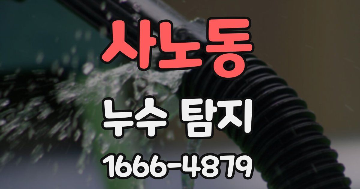 사노동 누수 탐지